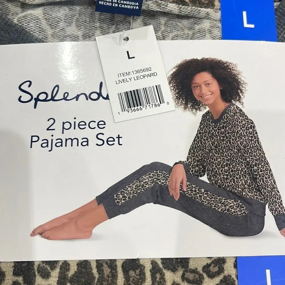 Splendid Leopard print pajama set Large - Picture 7 of 10